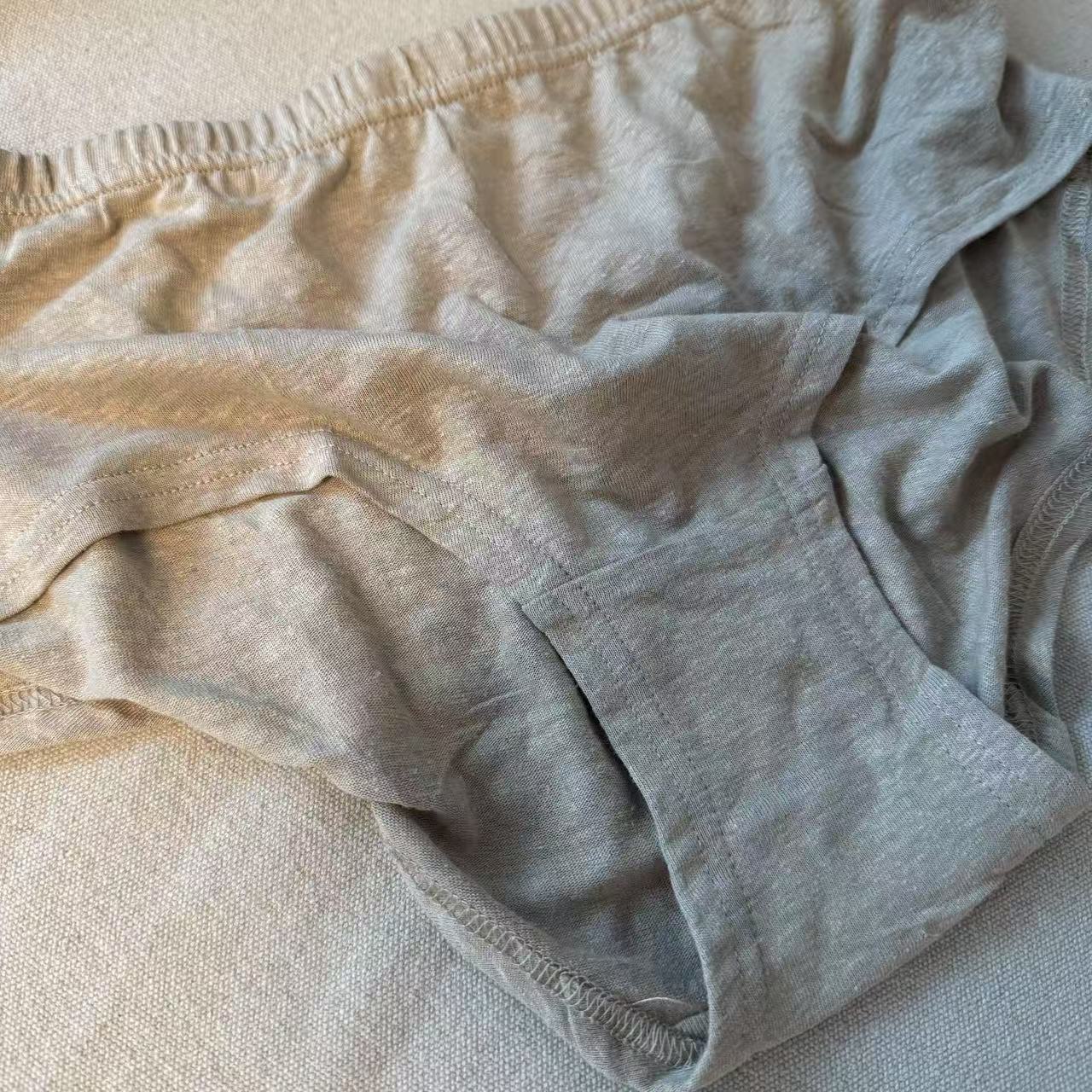 100天然雨露麻有机汉麻舒适细腻透气女士内裤