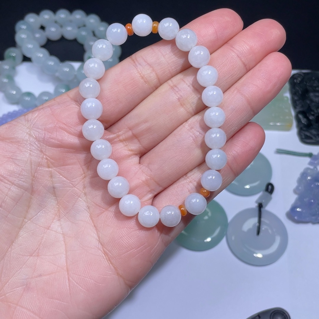 翡翠手链未镶嵌手串