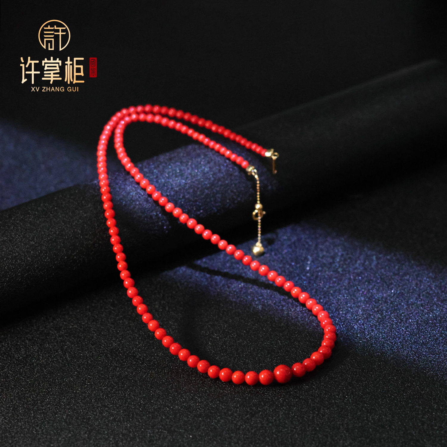许掌柜｜天然珊瑚项链男女款百搭转运珠百搭气质优雅经典精致