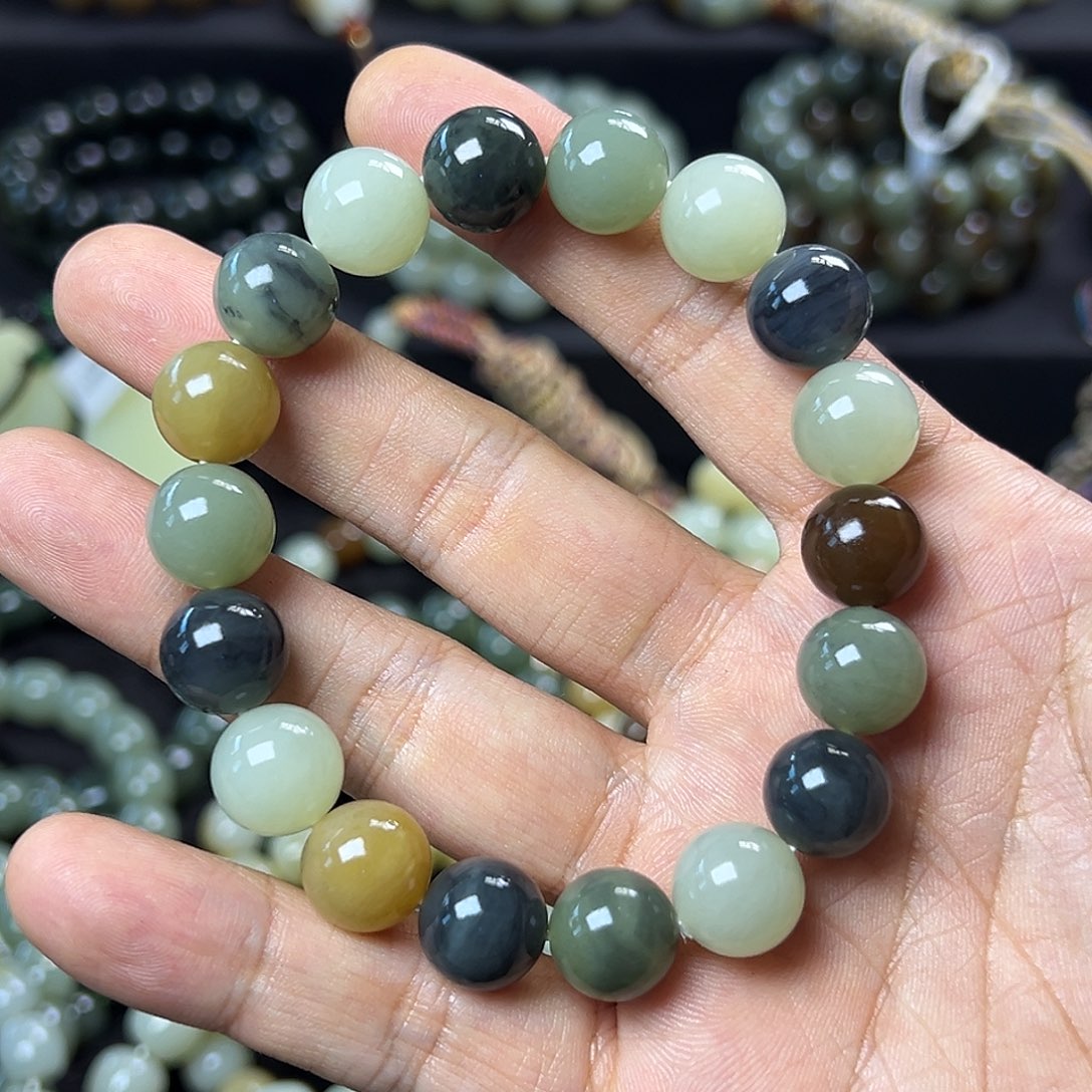 和田玉手链未镶嵌醟*