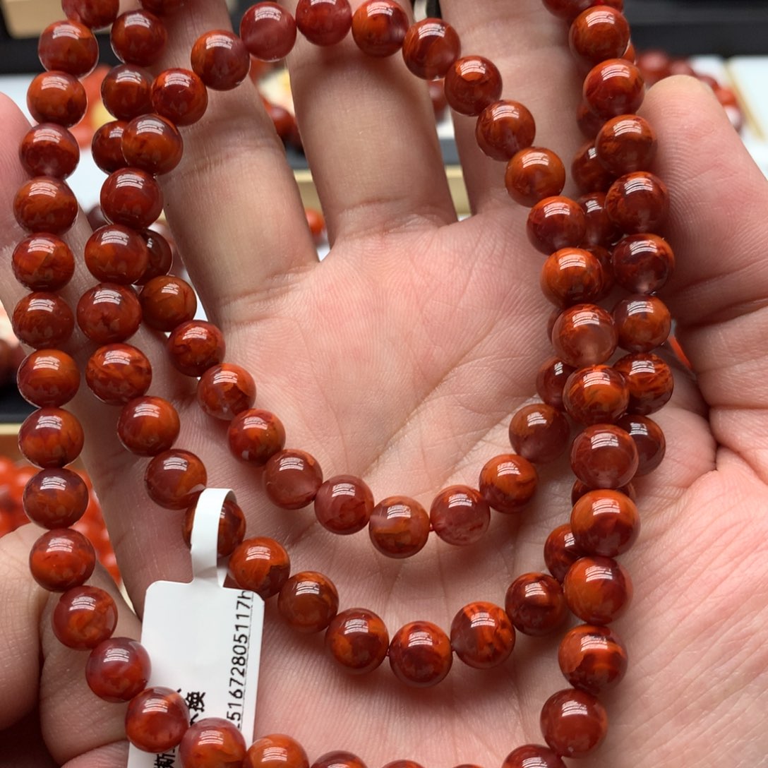南红玛瑙手链未镶嵌