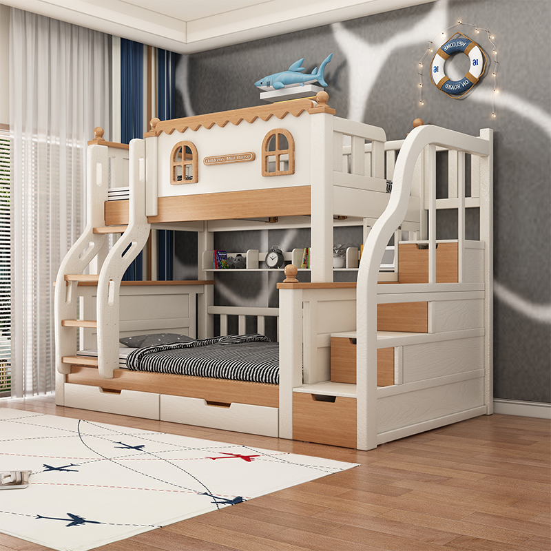 年终钜惠多功能两层床全实木上下铺双层床儿童床上下床高低子母床