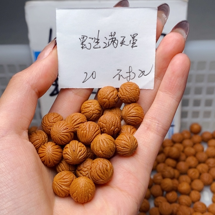 手串桃核11mm左右野生满天星20颗（不打孔）