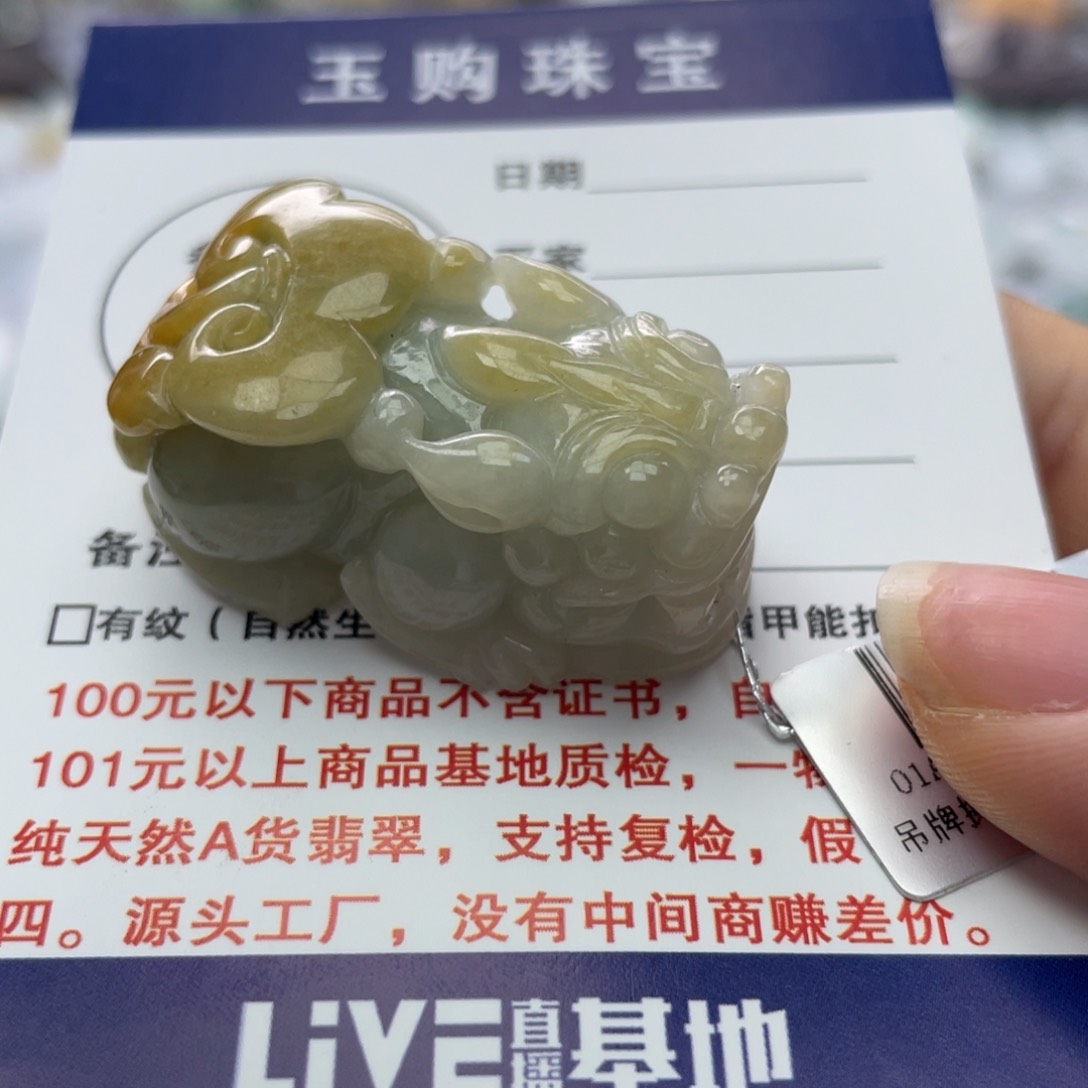 翡翠颈饰未镶嵌翡翠貔貅