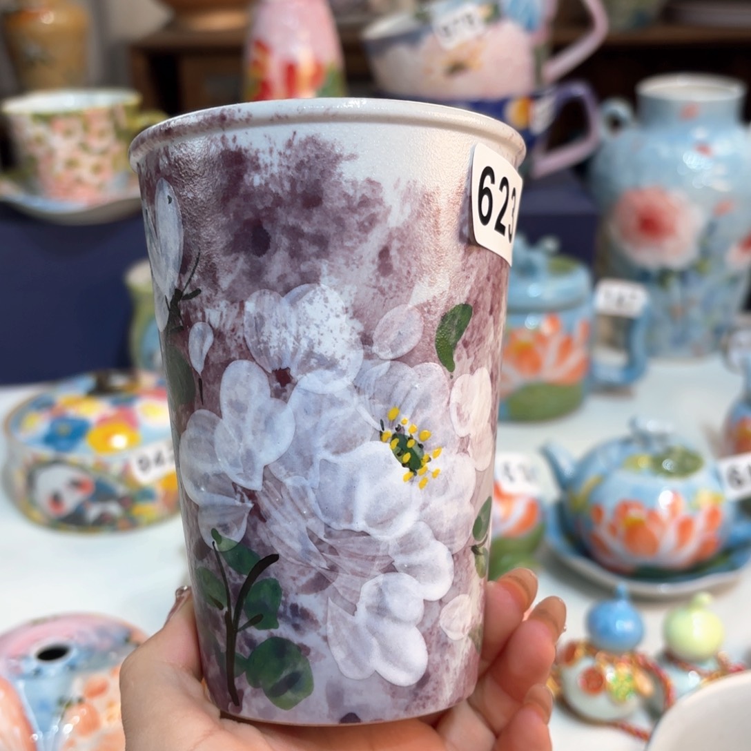 景德镇手绘高温釉下彩陶瓷茶具