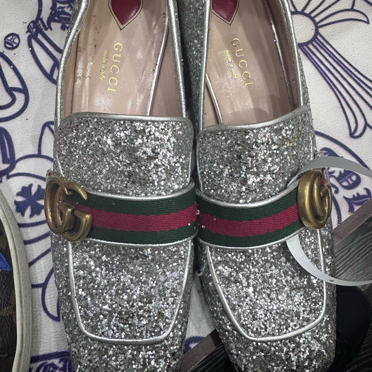 95新 Alexander McQueen/亚历山大·麦昆 GUCCI 古驰高跟鞋