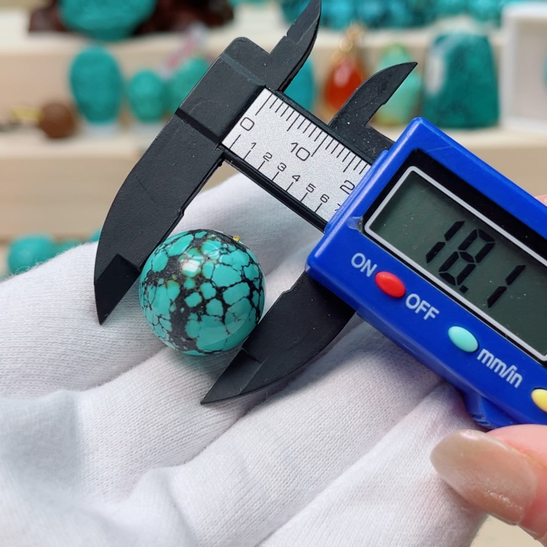 绿松石圆珠未镶嵌