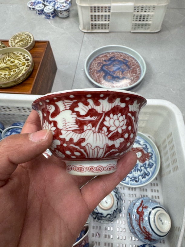 景德镇釉里红一路连科大压手