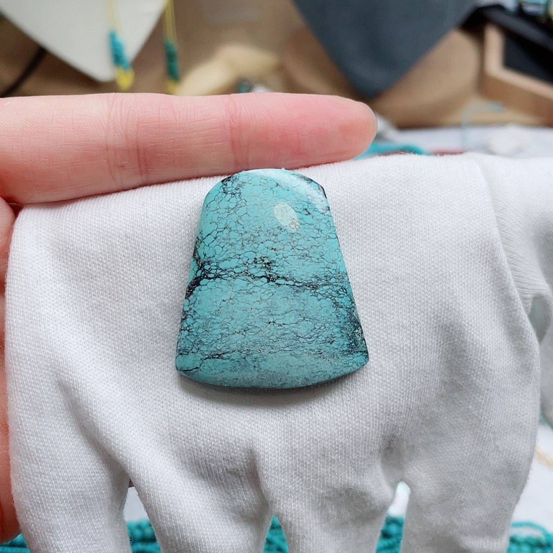 真***馋绿松石未镶嵌绿松石