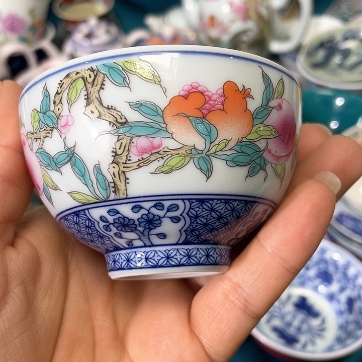 景德镇陶瓷主人杯13344