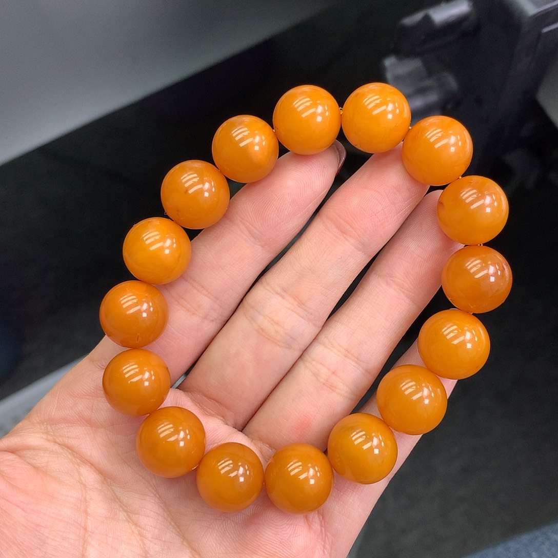 琥珀未镶嵌珠宝奇石14mm➕