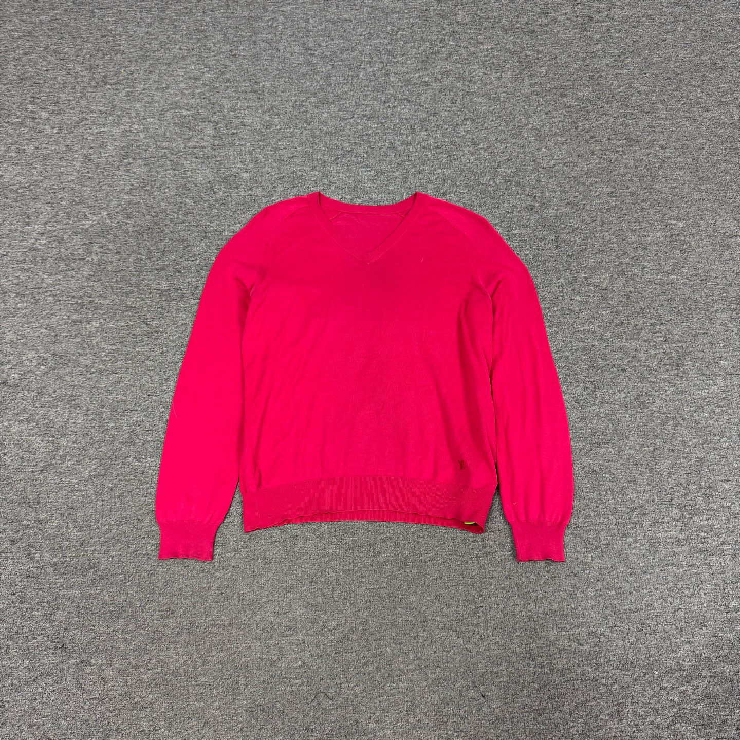 99新 AMIPARIS lv 玫红 针织毛衣s码 缺领标