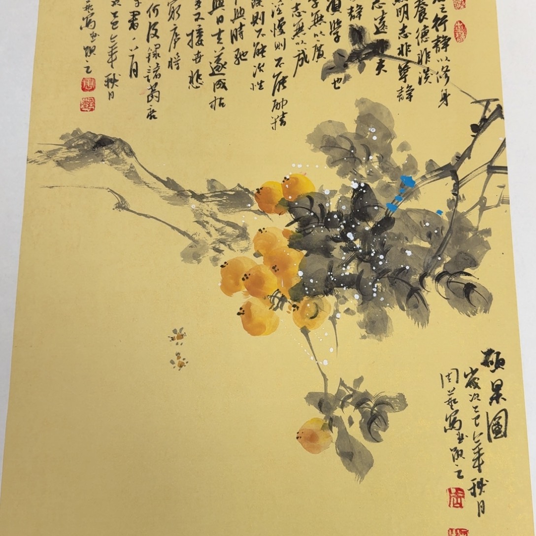 国画国画作品山水花鸟纯手绘
