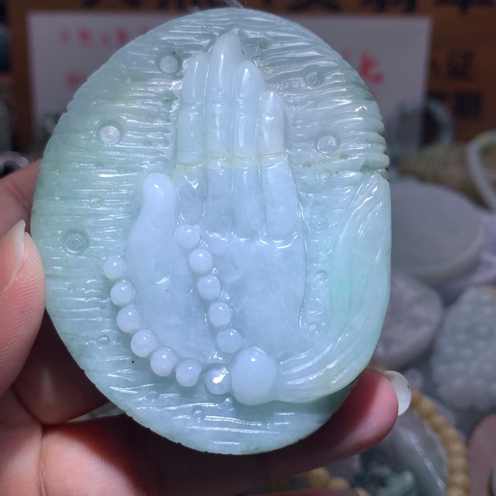 翡翠未镶嵌颈饰保真天然A货翡翠