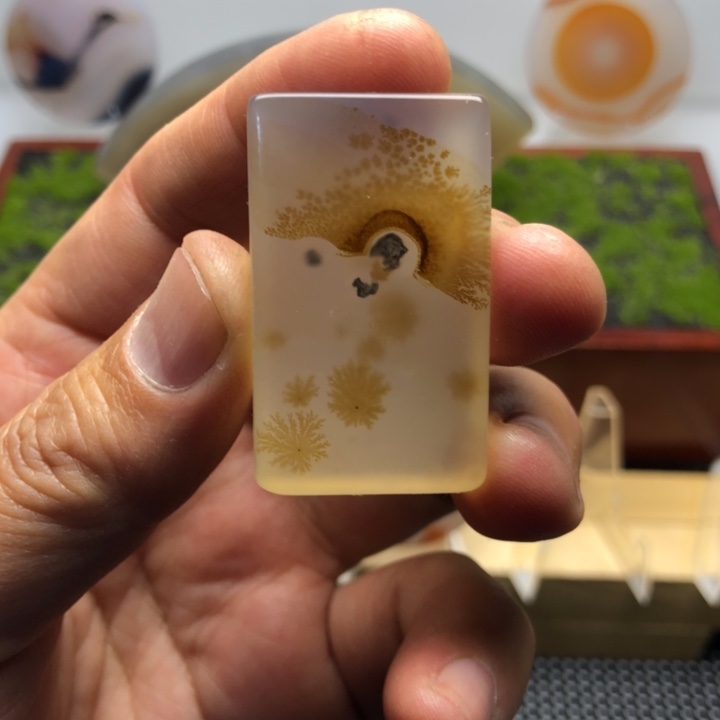 玛瑙/玉髓未镶嵌海洋玉髓象形花片