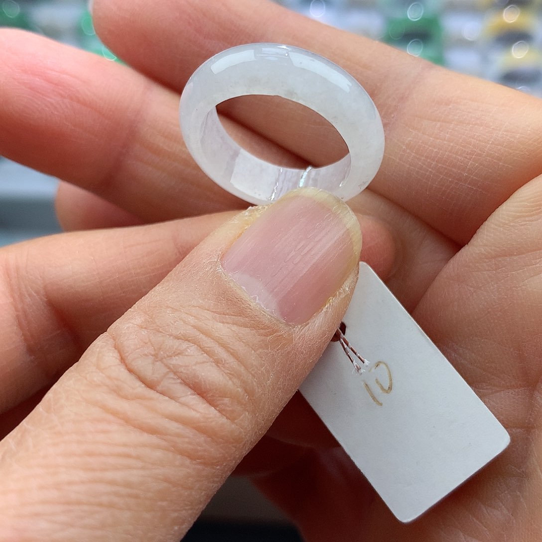 翡翠戒指未镶嵌10号