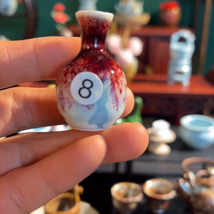 摆件微陶老王迷你拉坯花瓶.