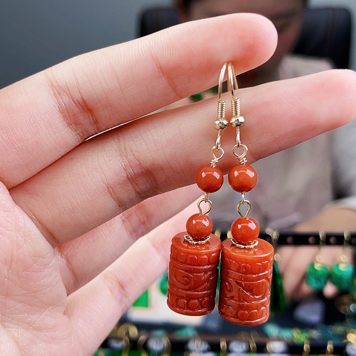 翡翠耳饰未镶嵌饰品