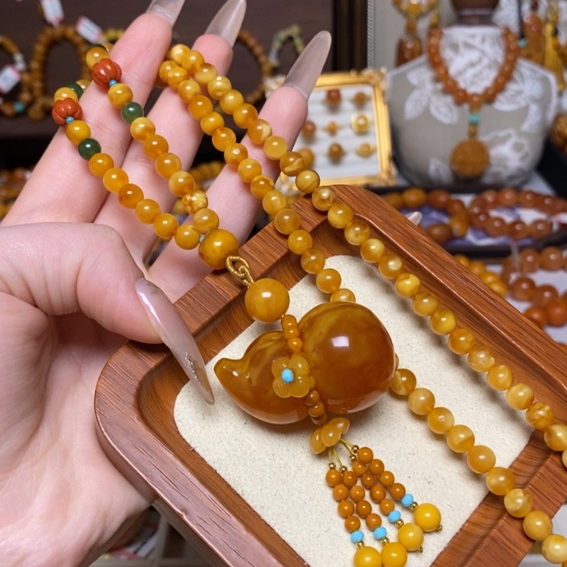 【闪购商品】手链蜜蜡未镶嵌项链