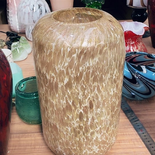 琉璃花瓶高32厘米口径9厘米