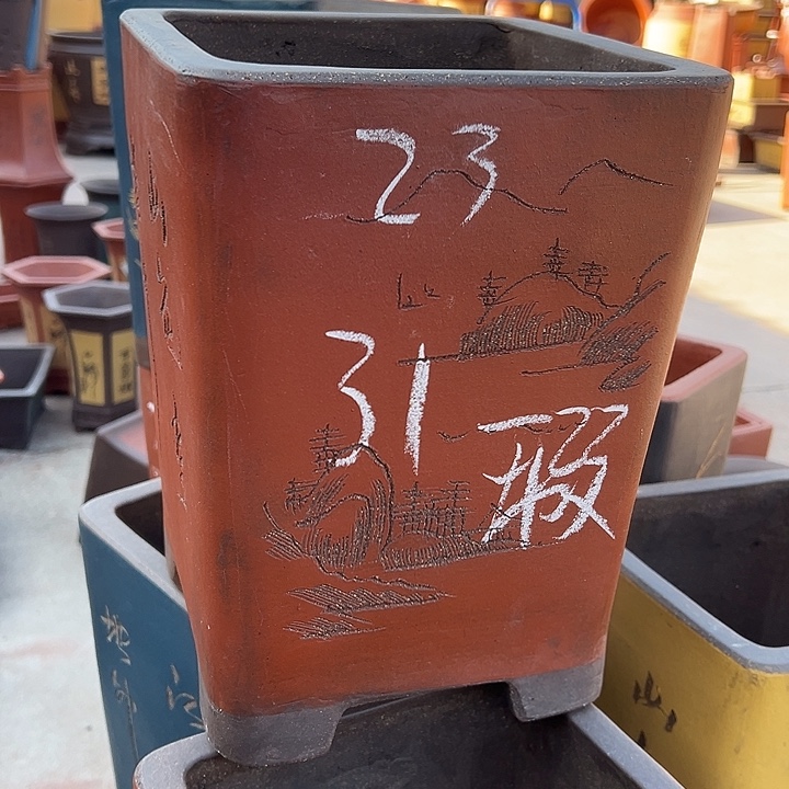紫砂花盆透气花盆