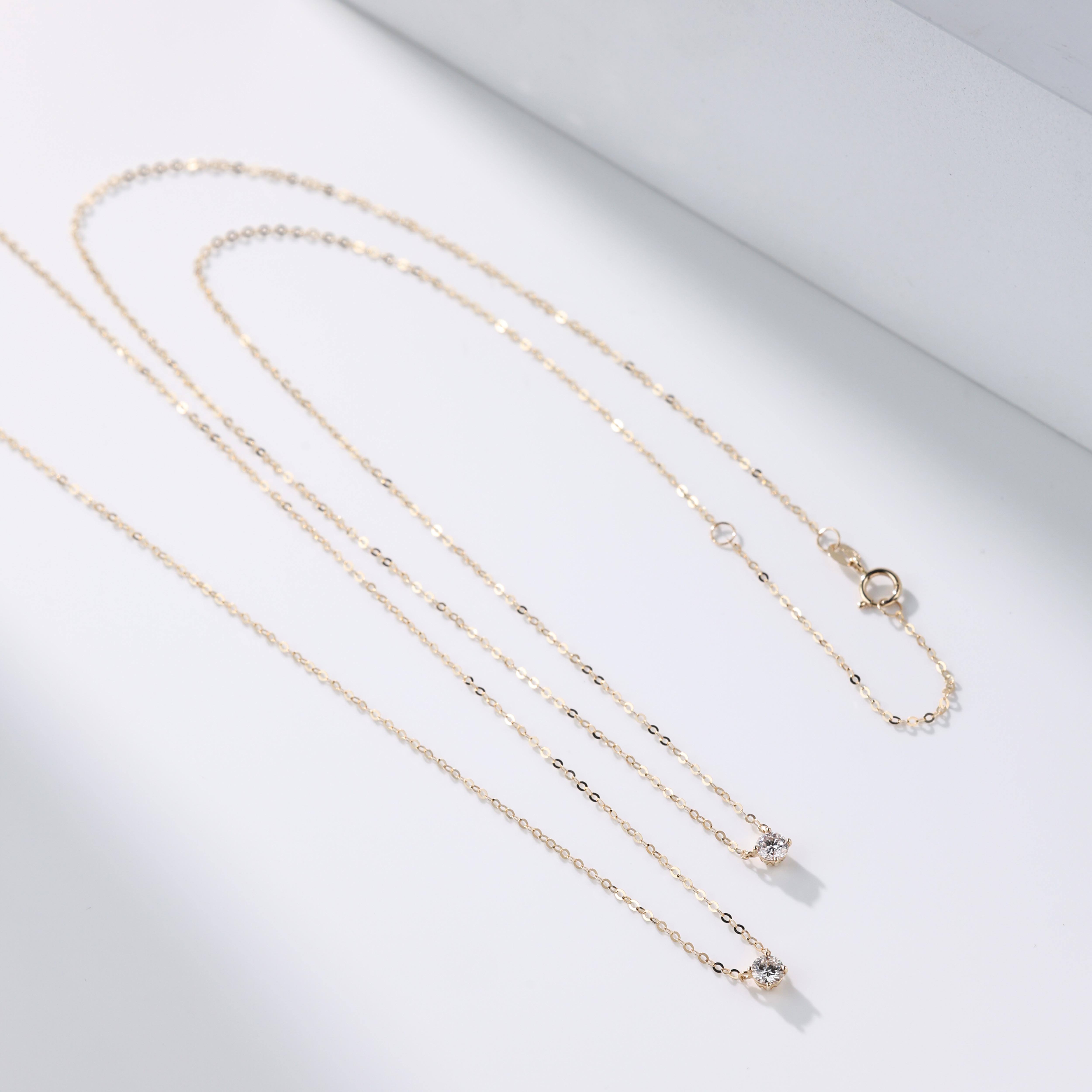 【举石臻选】TA1104-1204-47钻石项链18k（一件/多样性发/长约45cm）H