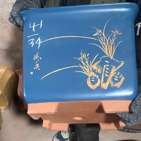 紫砂花盆手工制作