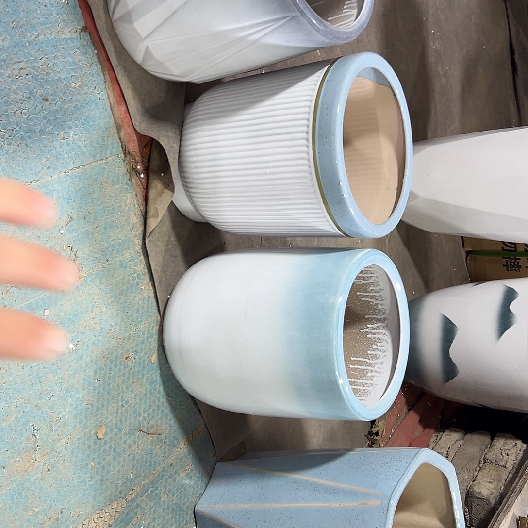 用***1钻石灰口竖条纹水滴蓝中号八方孔雀蓝大号4个微瑕