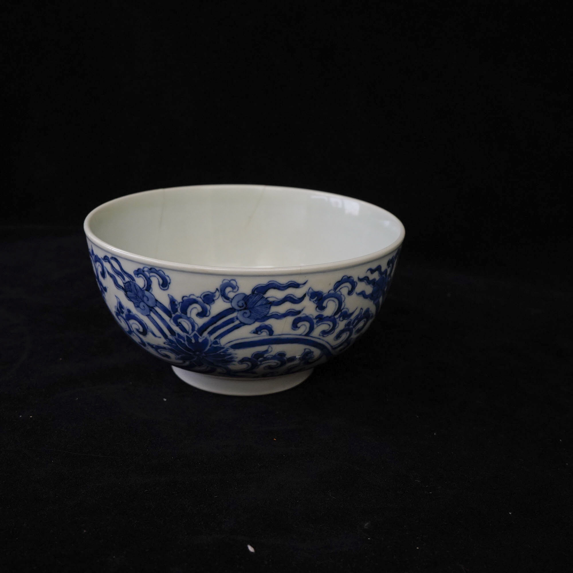 青花缠枝莲纹碗#500#