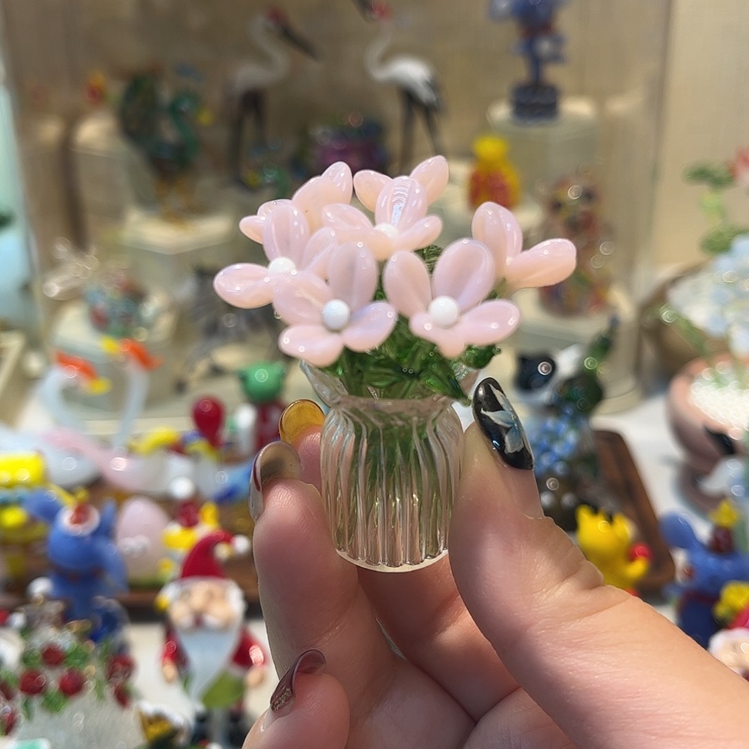 手工艺品琉璃小野花