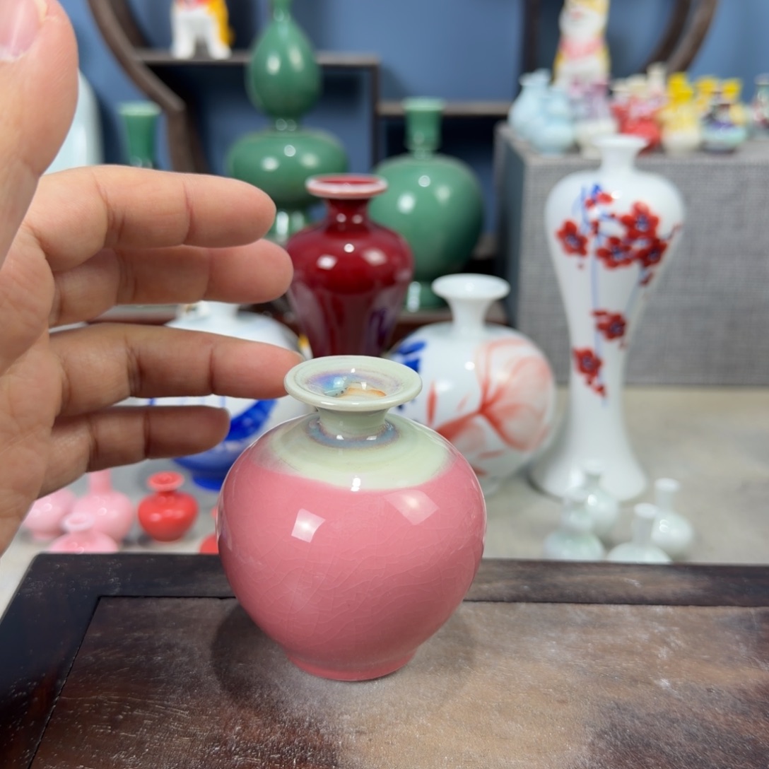 陶瓷手工小花器摆件