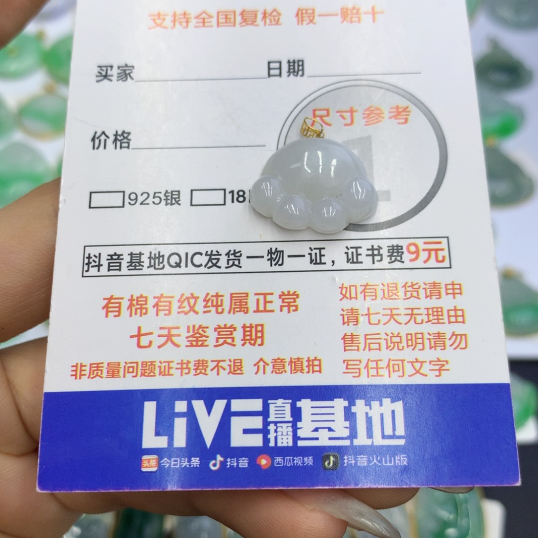 翡翠颈饰未镶嵌翡翠