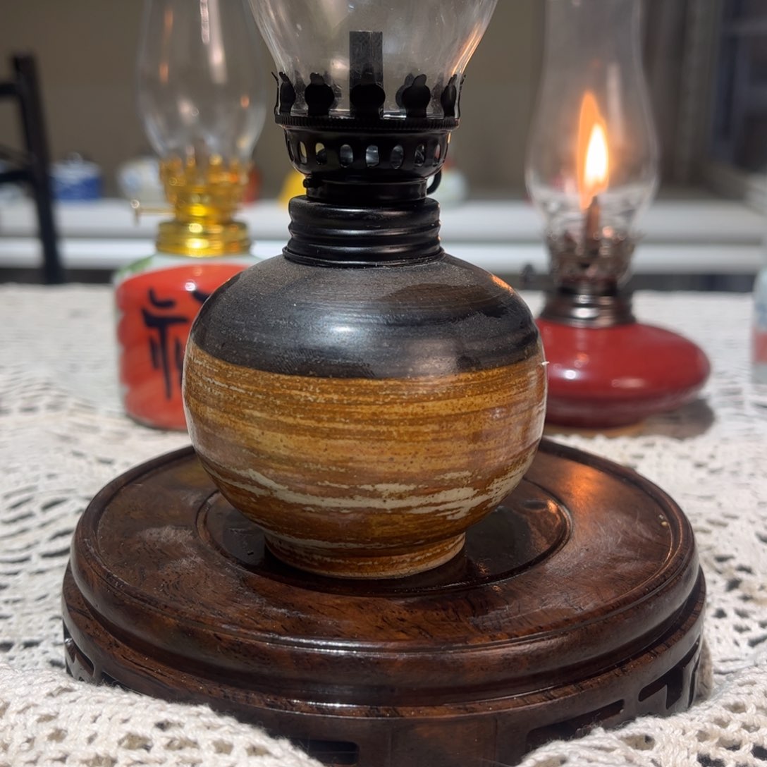 摆件景德镇陶瓷香薰灯