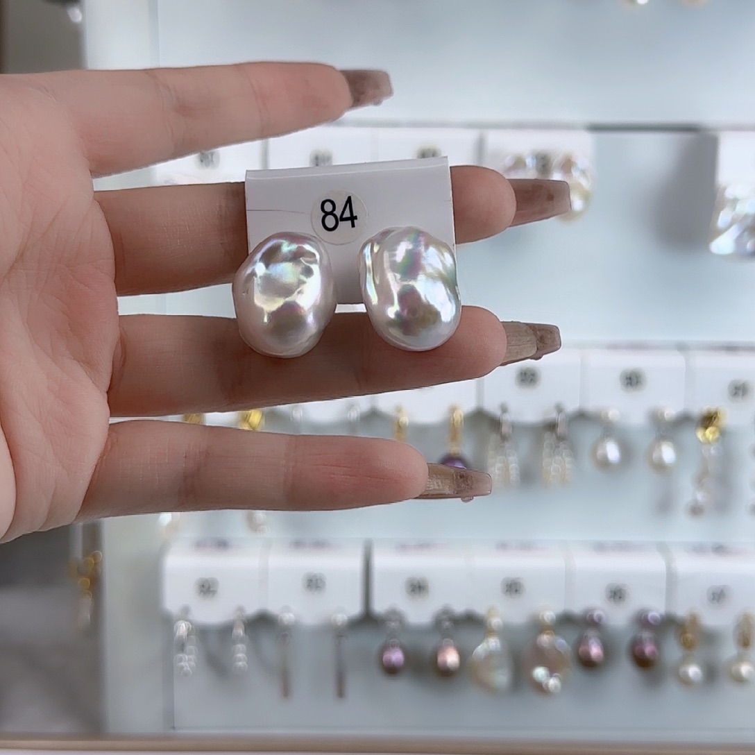 淡水珍珠耳饰未镶嵌