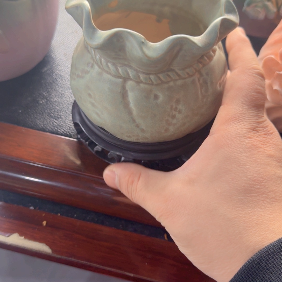 紫砂花盆粗陶盆醋