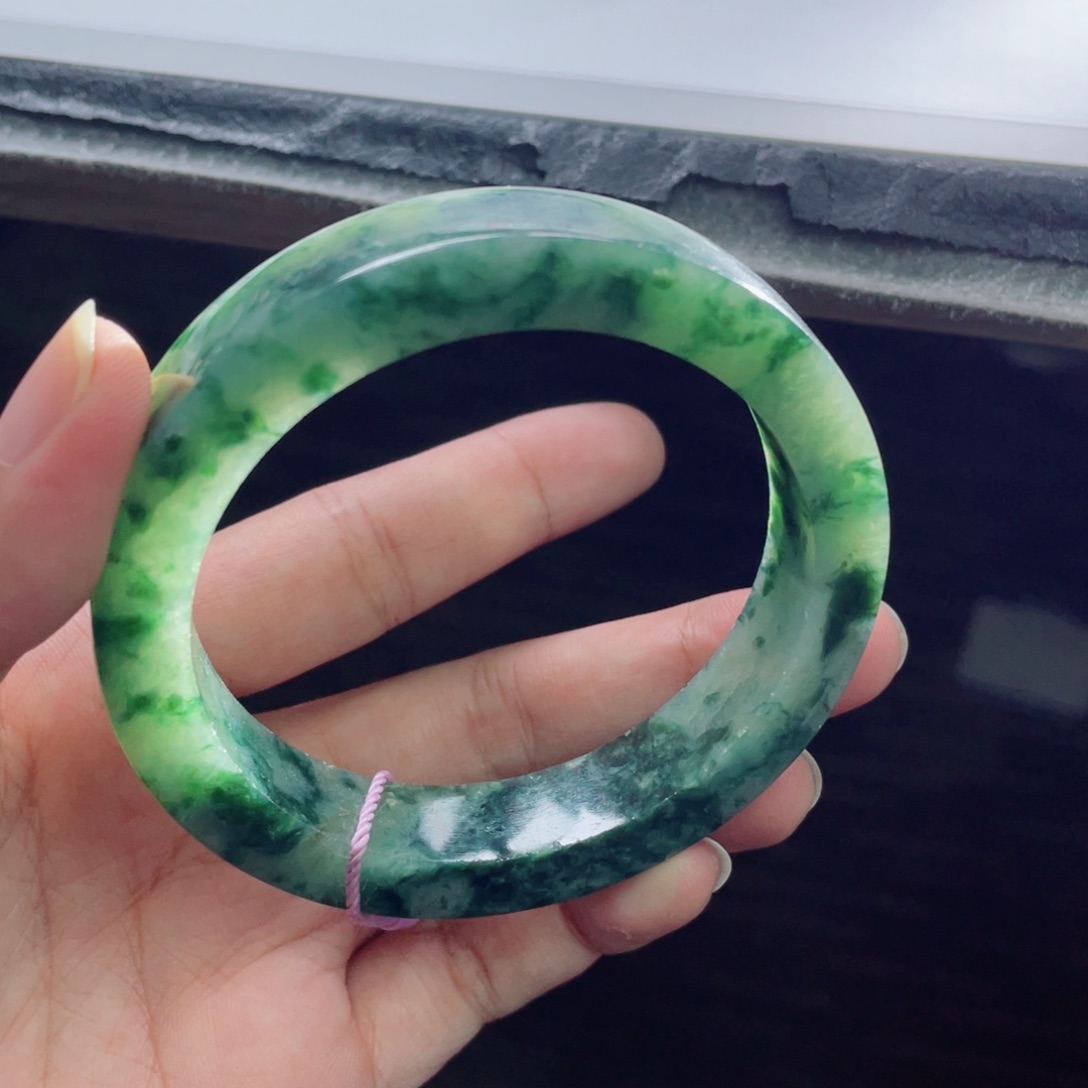 定制翡翠未镶嵌正圈手镯