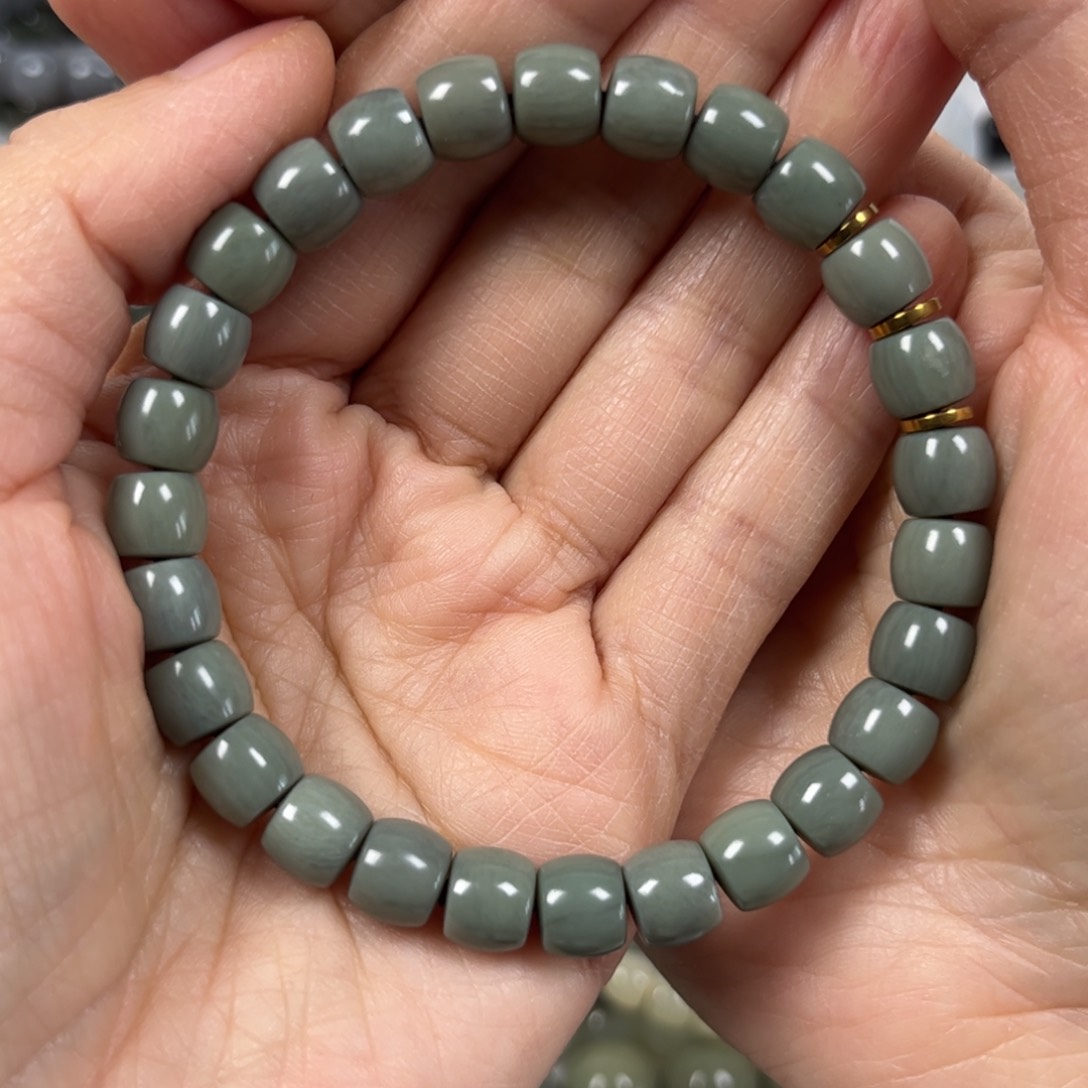 未镶嵌和田玉手串卡8直切