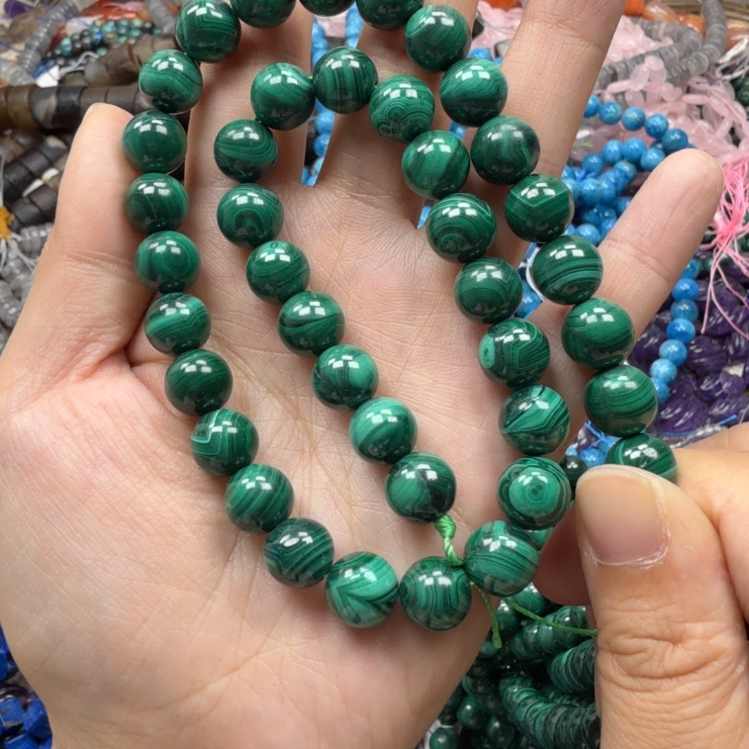 水晶珠宝半成品未镶嵌卡10孔雀一条（拍二发一）