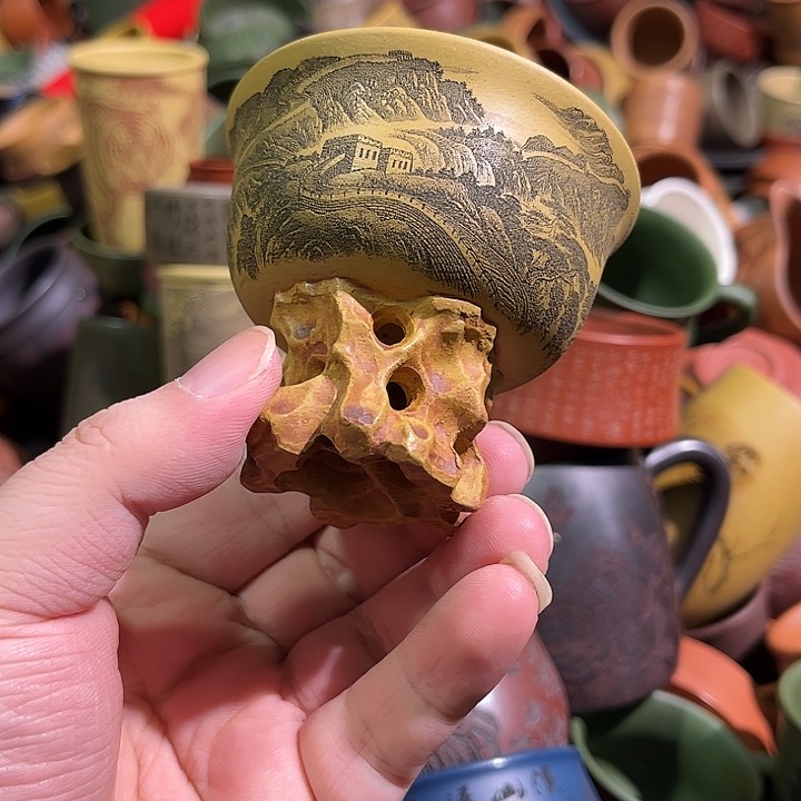 紫砂茶杯全手工紫砂主人杯