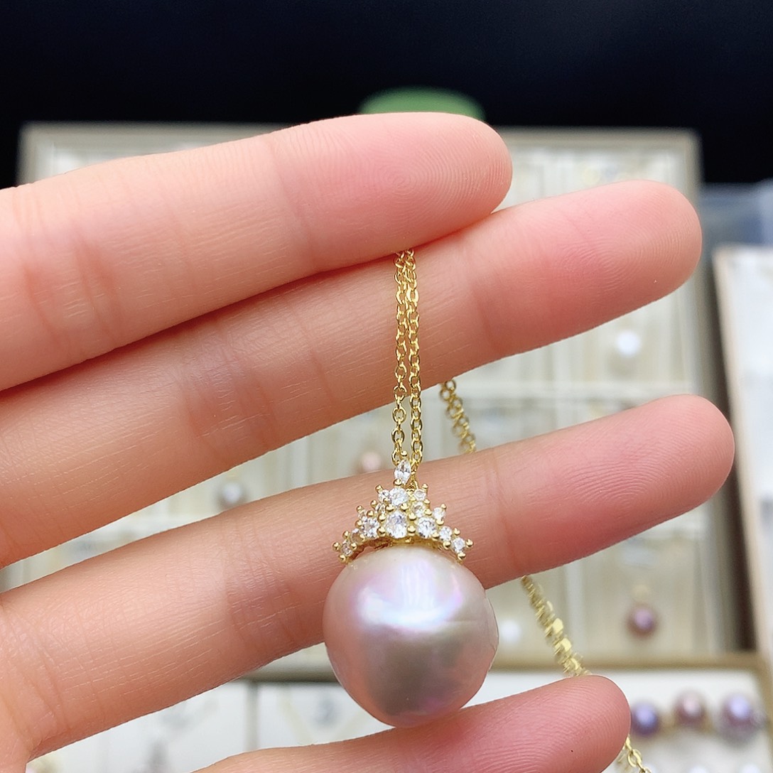 淡水珍珠颈饰合金