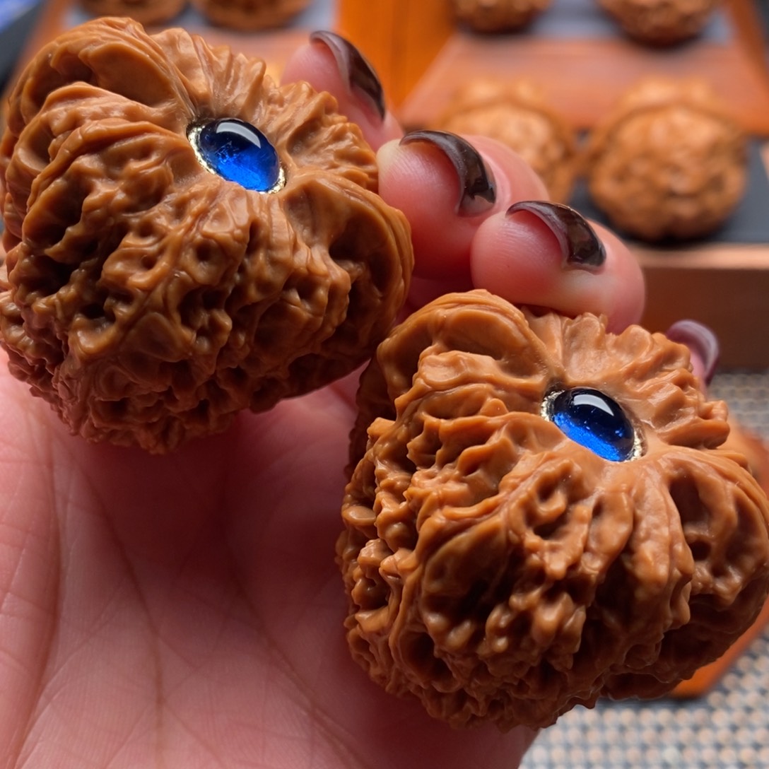 把件文玩核桃43尺三角江