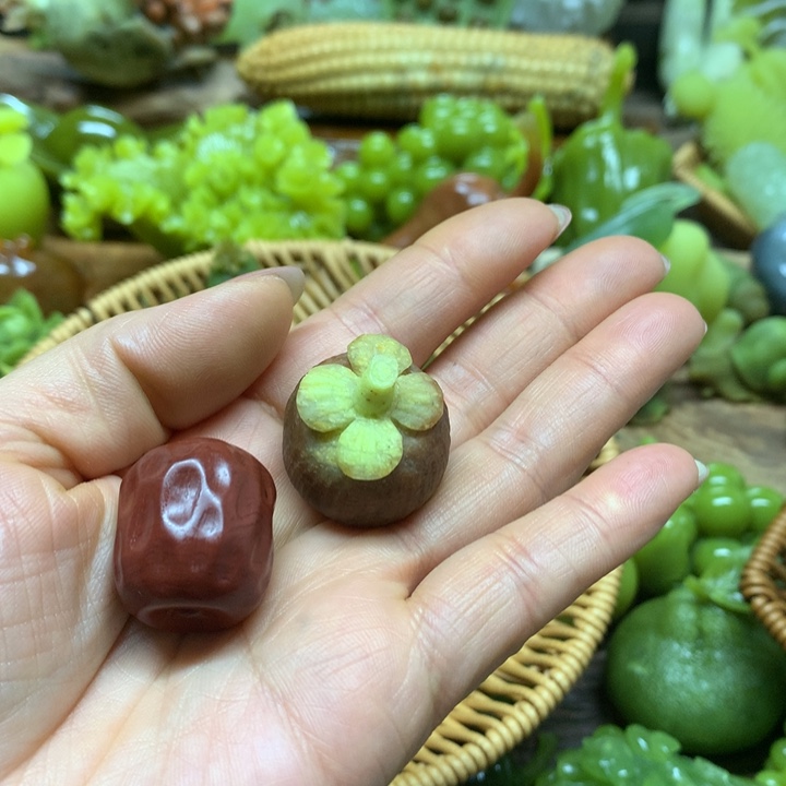 蛇纹石玉手把未镶嵌逍*