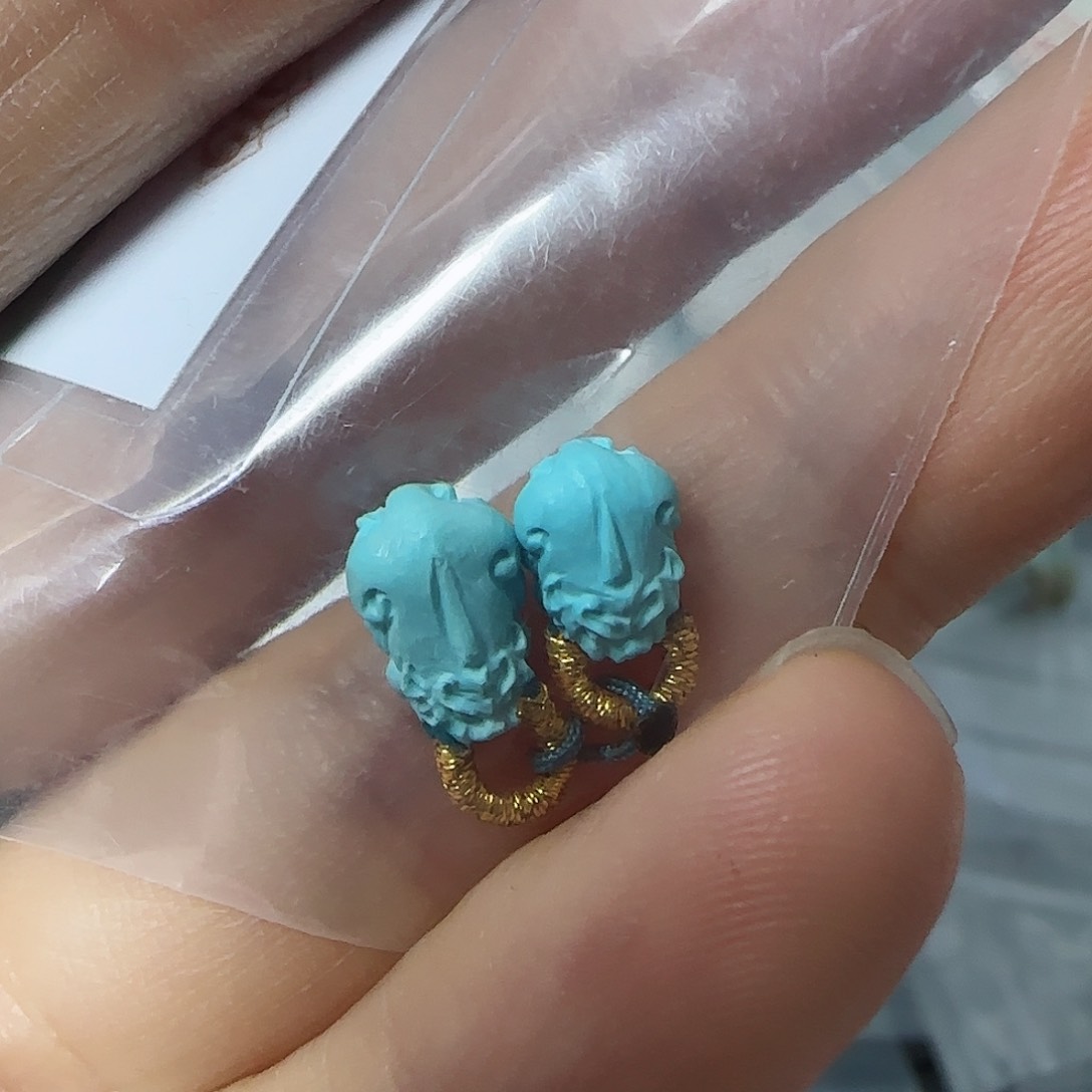 绿松石珠宝半成品未镶嵌