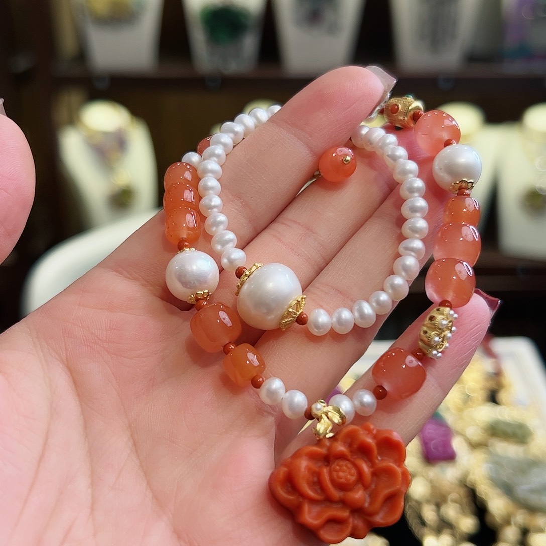 玛瑙/玉髓手链未镶嵌手链