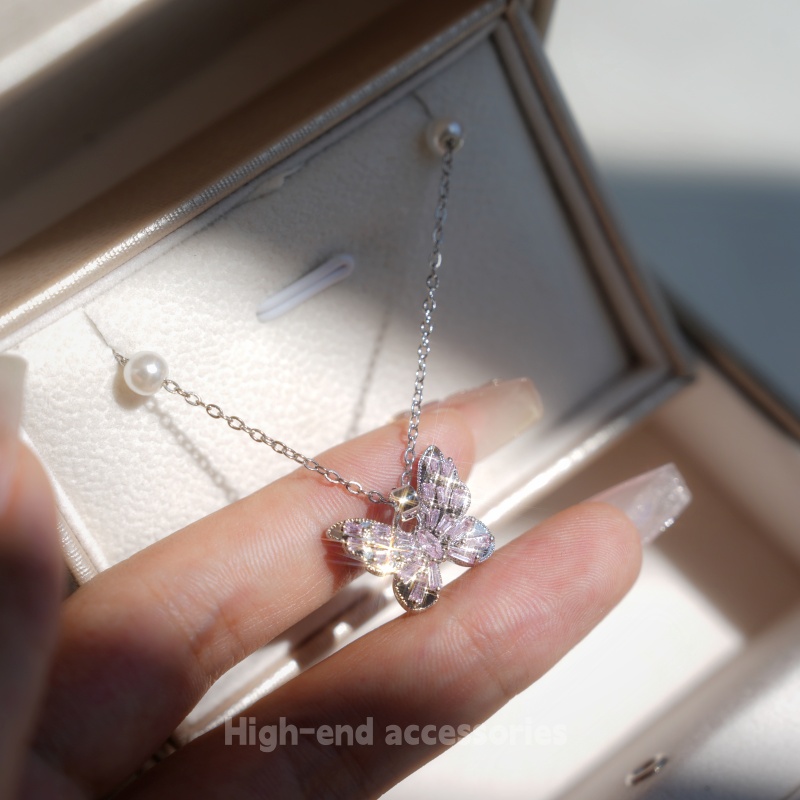 钛钢项链 新品上新日韩女法式香风超仙时尚富家千金风F1399