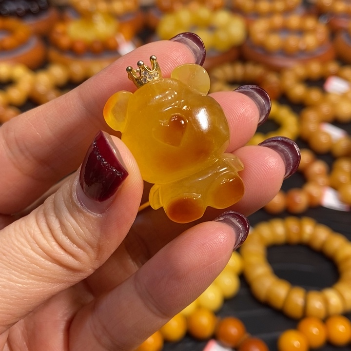 琥珀吊坠(不含链)未镶嵌