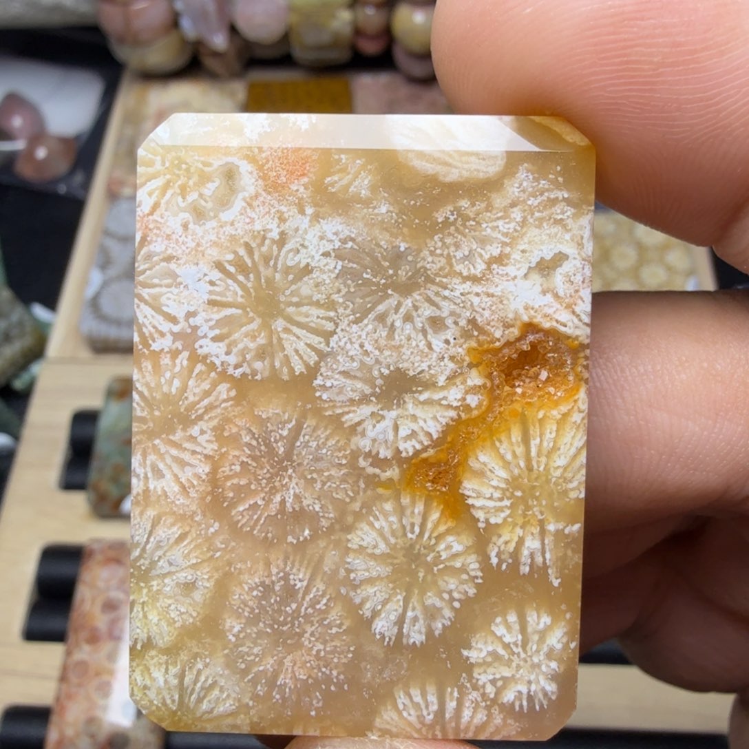 硅化玉未镶嵌纯天然色有机玉石保真色