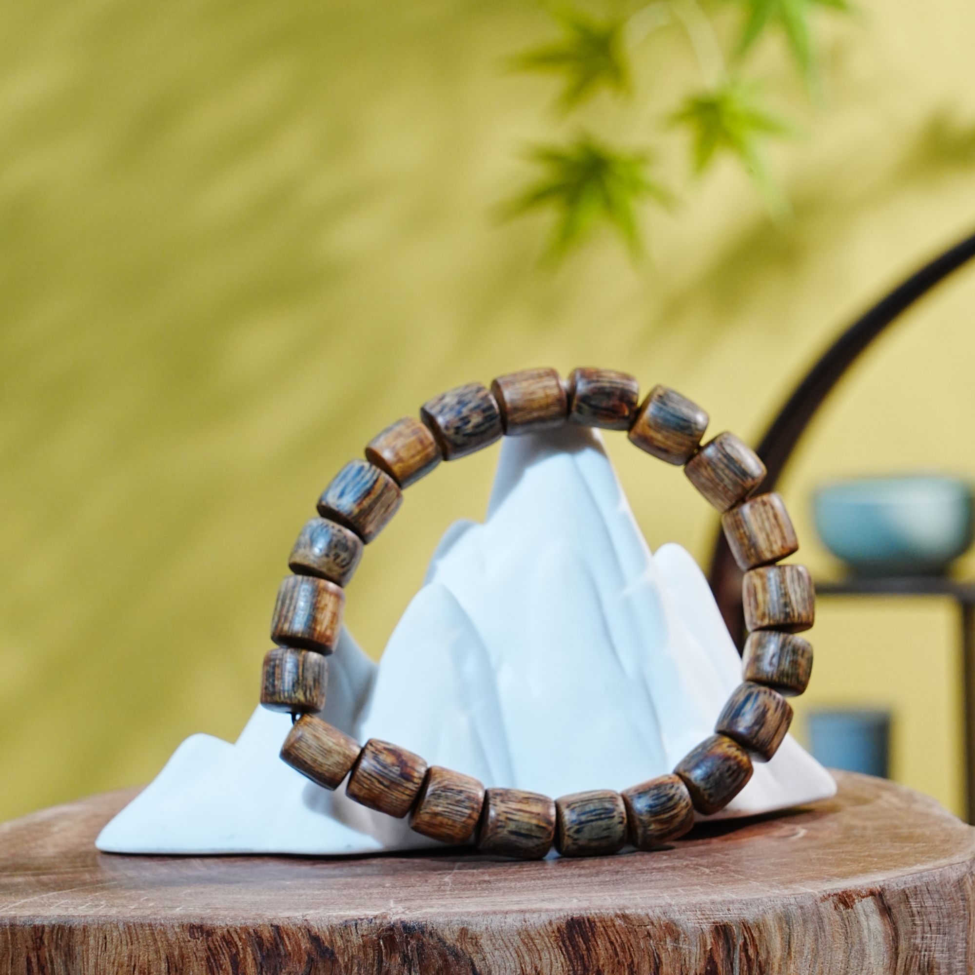 【收藏级】越南芽庄糖结玉化软丝老料桶珠手串/ 11.5g 251111036 F 