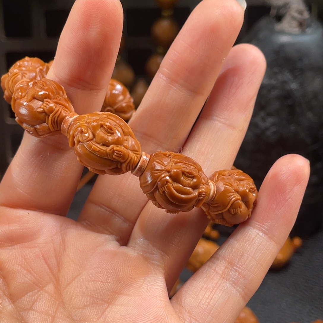 ****橄榄核手串/手链荷叶横财1.5D6643