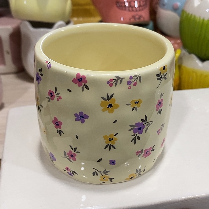 陶盆有孔 瑕疵针孔漏釉介意勿拍外口 8外高8